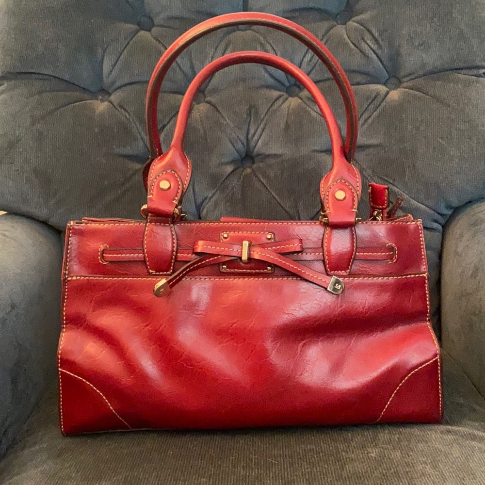 Liz Claiborne Red Satchel